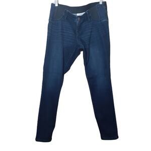 Isabel Maternity by Ingrid & Isabel womens skinny jeans size 6 dark blue stretch